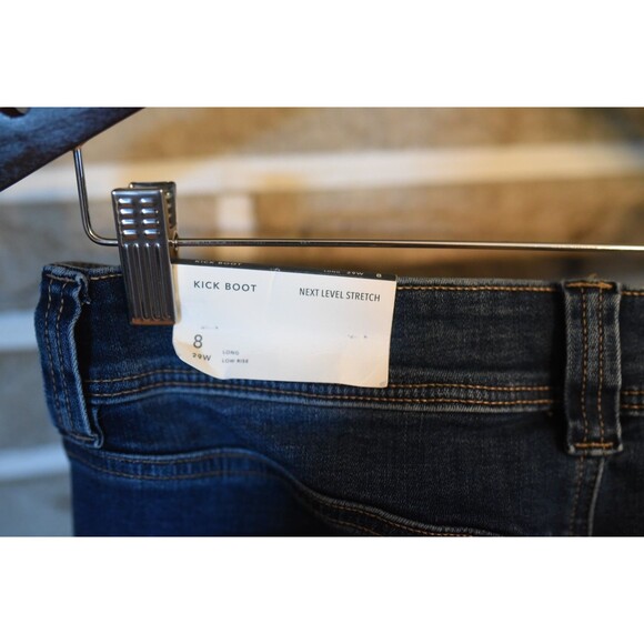 American Eagle Jeans 8 Tall Blue Denim Pants Kick Boot Carpenter Hammer Loop NWT - Picture 3 of 12